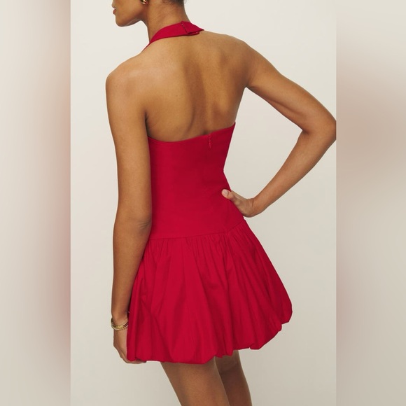 Reformation Babette Dress in Cherry - Picture 5 of 9